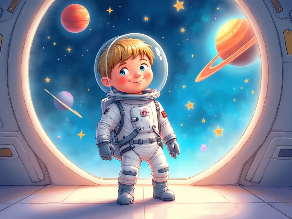 Illustration from Steve's Amazing Space Adventure